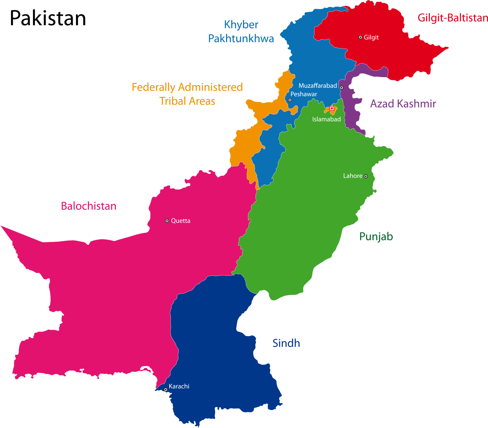 PakistanProvincesMap